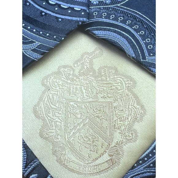 DONALD J TRUMP Black Paisley Silk Tie HANDMADE 60.5” - Picture 5 of 6